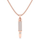 Elegant Sapphire Bullet Necklace