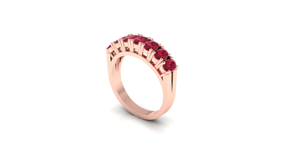 crimson sparkle gemstone ring
