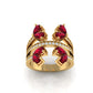 Triple Band Sapphire Ring