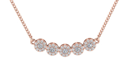 Radiant Five - Cluster Necklace