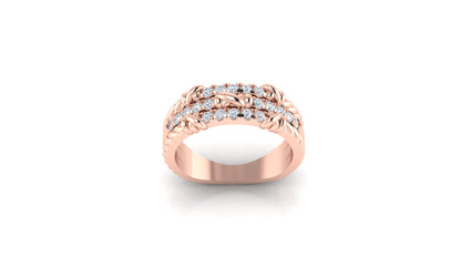 Intricate Weave Diamond Ring