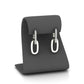 Sparkling Oval Hoops Earring