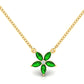 Diamond Petal Charm Necklace
