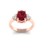 Oval Citrine Halo RinG