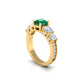 Aurora Emerald Crest Ring