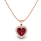 Sparkling Heart of Passion Necklace