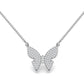 Radiant Butterfly Charm Necklace
