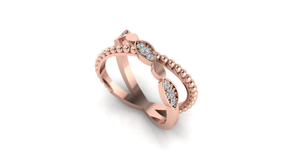 Dual Row Sparkling Ring