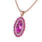 Elegant Gemstone Oval Necklace S410