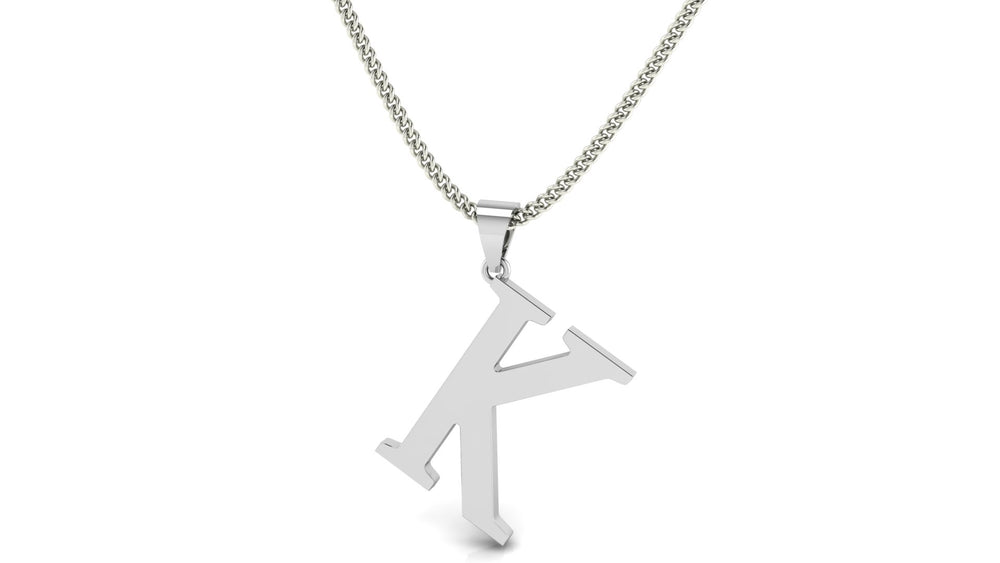Lustrous Letter – K Necklace
