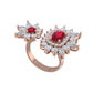 ruby blossom ring S446