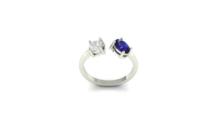 Double Delight Gemstone Ring