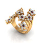 Dazzling Flower Cluster Ring