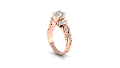 Ornate Floral Gold Ring