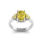 Oval Citrine Halo RinG