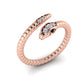 Ruby - Studded Snake Ring