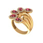 Blossom Ruby Cluster Ring