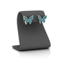 Shimmering Butterfly Stud Earrings