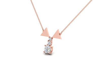 Modern Triangle Necklace