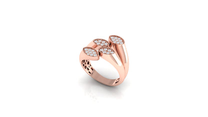 Quadruple Elegance Diamond Ring