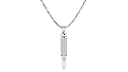 Elegant Sapphire Bullet Necklace