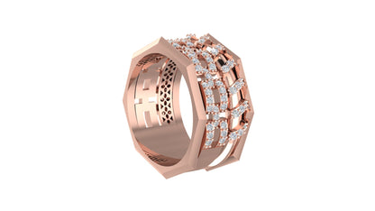 Elegant Diamond-Studded Ring