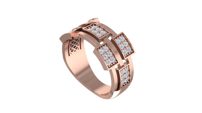 Elegant Diamond - Studded Ring S16