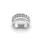 Brilliance Chain Curve Ring