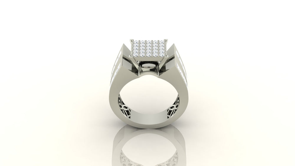 Luxury Square Top Diamond Ring