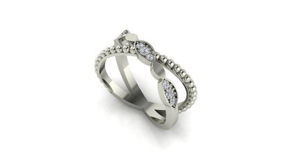 Dual Row Sparkling Ring