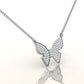 Radiant Butterfly Charm Necklace