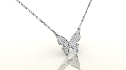 Radiant Butterfly Charm Necklace
