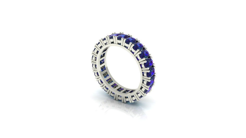 Emerald Eternity Wedding Band