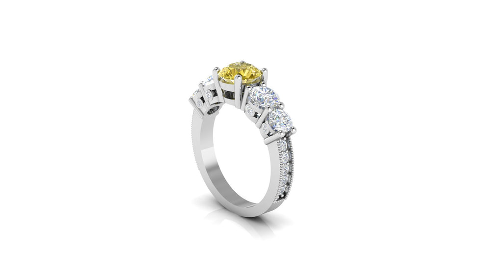 Aurora Emerald Crest Ring