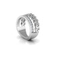 Brilliance Chain Curve Ring
