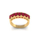crimson sparkle gemstone ring