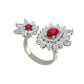 ruby blossom ring S446