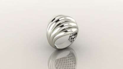 Gleaming Crest Design Ring