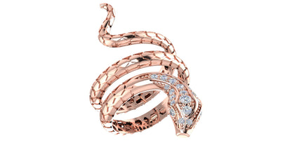 Elegant Snake Scale Ring