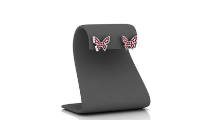 Shimmering Butterfly Stud Earrings