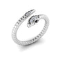 Ruby - Studded Snake Ring