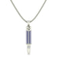 Elegant Sapphire Bullet Necklace