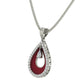 Teardrop Elegance Enamel Necklace