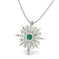 Shimmering Emerald Star Necklace