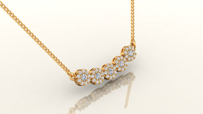 Radiant Five - Cluster Necklace