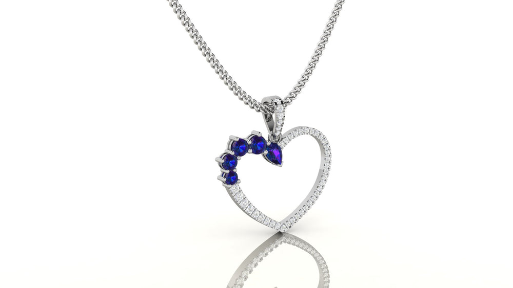Radiant Love Sapphire Necklace