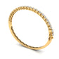 Elegant Diamond Bangle in 14K Yellow Gold