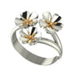 Triple Blossom Ring