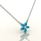 Diamond Petal Charm Necklace