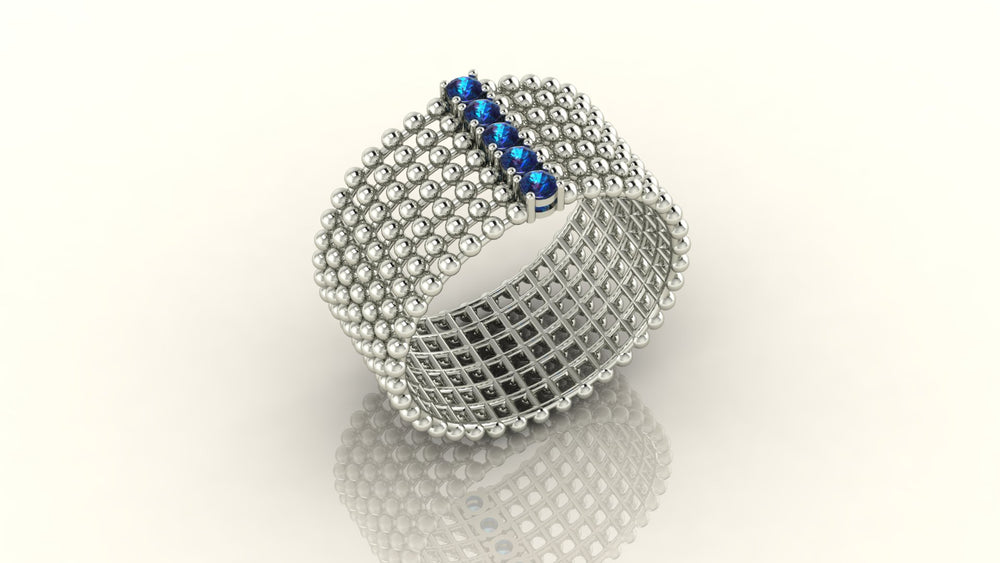 Gem Beaded Ring